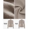imageZESICA Womens Fleece Sherpa Lined Sweater 2025 Winter Thermal Shirts Long Sleeve Mock Neck Slim Fitted Pullover TopsOats