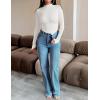 imageZESICA Womens Long Sleeve Mock Neck Shirts 2025 Fall Winter Thermal Casual Slim Fit Pullover TopsWhite