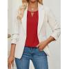 imageZESICA Womens Summer Tops Dressy Casual Short Sleeve Blouses Trendy Elegant ShirtsRed
