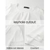 imageZESICA Womens Summer Tops Dressy Casual Short Sleeve Blouses Trendy Elegant ShirtsWhite