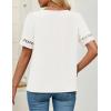imageZESICA Womens Summer Tops Dressy Casual Short Sleeve Blouses Trendy Elegant ShirtsWhite