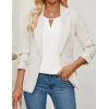 imageZESICA Womens Summer Tops Dressy Casual Short Sleeve Blouses Trendy Elegant ShirtsWhite