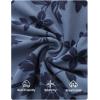 imageZESICA Womens Long Sleeve Floral Bodycon Dress 2025 Fall Fashion Ruched Mesh Wedding Guest Cocktail Party Maxi DressesDusty Blue