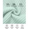 imageZESICA Womens 2025 Fall Long Sleeve Turtleneck T Shirt Ribbed Knit Sweater Slim Fit Basic Casual Tee TopsMint