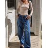 imageZESICA Womens Long Sleeve Asymmetrical Neck Ruched Slim Fit Shirts 2025 Fall Fashion Casual Tee Going Out TopsSand