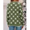 imageZESICA Womens Long Sleeve Crewneck Sweater 2025 Fall Printed Cute Oversized Knitted Pullover Tops Trendy ClothesDusty Green