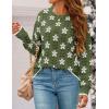 imageZESICA Womens Long Sleeve Crewneck Sweater 2025 Fall Printed Cute Oversized Knitted Pullover Tops Trendy ClothesDusty Green