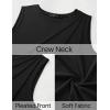 imageZESICA Womens Summer Pleated Tank Top Sleeveless Crewneck Business Casual Loose Tops Shirts 2025 Fashion Clothes OutfitsBlack