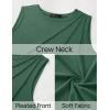 imageZESICA Womens Summer Pleated Tank Top Sleeveless Crewneck Business Casual Loose Tops Shirts 2025 Fashion Clothes OutfitsGreen