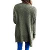 imageZESICA Womens 2025 Fall Casual Long Sleeve Open Front Soft Chunky Knit Sweater Cardigan OuterwearForestgreen
