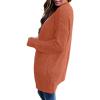 imageZESICA Womens 2025 Fall Casual Long Sleeve Open Front Soft Chunky Knit Sweater Cardigan OuterwearOrange