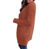 imageZESICA Womens 2025 Fall Casual Long Sleeve Open Front Soft Chunky Knit Sweater Cardigan OuterwearTearose