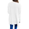 imageZESICA Womens 2025 Fall Casual Long Sleeve Open Front Soft Chunky Knit Sweater Cardigan OuterwearWhite