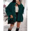 imageZESICA Womens Fall 2025 Cardigan Sweaters Long Sleeve Button Down Oversized Soft Knit Winter Coats Trendy OuterwearDarkgreen
