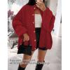 imageZESICA Womens Fall 2025 Cardigan Sweaters Long Sleeve Button Down Oversized Soft Knit Winter Coats Trendy OuterwearRed