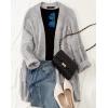 imageZESICA Womens Fall 2025 Long Batwing Sleeve Open Front Chunky Knit Cardigan SweaterBlightgrey