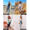 imageZESICA Womens Fall 2025 Long Batwing Sleeve Open Front Chunky Knit Cardigan SweaterCamel