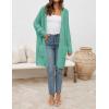 imageZESICA Womens Fall 2025 Long Batwing Sleeve Open Front Chunky Knit Cardigan SweaterGreen