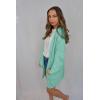 imageZESICA Womens Fall 2025 Long Batwing Sleeve Open Front Chunky Knit Cardigan SweaterGreen