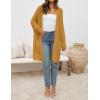 imageZESICA Womens Fall 2025 Long Batwing Sleeve Open Front Chunky Knit Cardigan SweaterMustard
