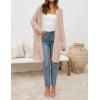 imageZESICA Womens Fall 2025 Long Batwing Sleeve Open Front Chunky Knit Cardigan SweaterPink