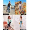 imageZESICA Womens Fall 2025 Long Batwing Sleeve Open Front Chunky Knit Cardigan SweaterWinered