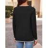imageZESICA Womens Fall Fashion Cardigan Sweaters Long Sleeve Button Open Front Color Block Coatigan with PocketsBlack