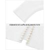 imageZESICA Womens Open Front Cardigan Sweater 2025 Fall Casual Knitted Long Sleeve Pearls Trim Outerwear Coat Trendy ClothesWhite
