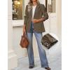 imageZESICA Business Casual Blazers for Women 2025 Fall Work Office Jackets Lapel Open Front Blazer Outfits with PocketsBrown