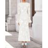 imageZESICA Womens 2025 Bell Long Sleeve Floral Maxi Dress Fall Fashion Bodycon Mesh Wedding Guest Cocktail Party DressesWhite