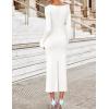 imageZESICA Womens 2025 Fall Long Sleeve Ruched Bodycon Maxi Dress Cowl Neck Back Slit Knit Wedding Guest Cocktail Party DressesWhite