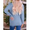 imageZESICA Womens Cardigan Sweaters 2025 Fall Button Down Open Front Cable Knit Casual Trendy Winter Clothing OuterwearBlue