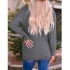 imageZESICA Womens Cardigan Sweaters 2025 Fall Button Down Open Front Cable Knit Casual Trendy Winter Clothing OuterwearCharcoal