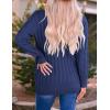 imageZESICA Womens Cardigan Sweaters 2025 Fall Button Down Open Front Cable Knit Casual Trendy Winter Clothing OuterwearNavy