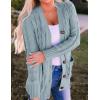 imageZESICA Womens Cardigan Sweaters 2025 Fall Button Down Open Front Cable Knit Casual Trendy Winter Clothing OuterwearSage