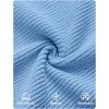 imageZESICA Womens Fall Long Sleeve Sweater Dress 2025 Casual V Neck Button Ribbed Knit A Line Swing Mini DressesBlue