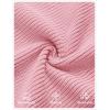 imageZESICA Womens Fall Long Sleeve Sweater Dress 2025 Casual V Neck Button Ribbed Knit A Line Swing Mini DressesPink