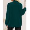 imageZESICA Womens Turtleneck Sweaters Dressy Casual Oversized Long Sleeve Knitted Chunky Pullover Sweater Jumper TopsGreen