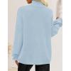 imageZESICA Womens Turtleneck Sweaters Dressy Casual Oversized Long Sleeve Knitted Chunky Pullover Sweater Jumper TopsLight Blue