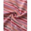 imageZESICA 34 Length Sleeve Womens Tops 2025 Fall Boho Striped Henley Shirts Dressy Casual BlousesPink