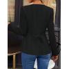 imageZESICA Womens Business Casual Blazers 2025 Fall Long Sleeve Button Down Suit Jackets Open Front Work Blazer with PocketBlack