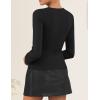 imageZESICA Womens Fall Square Neck Blazers 2025 Casual Long Sleeve Button Up Work Business Fitted Blazer JacketsBlack
