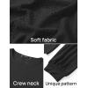 imageZESICA Long Sleeve Eyelet Tops for Womens Crew Neck Fall Shirts Casual Loose Blouses 2024 Trendy ClothesBlack