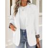 imageZESICA Womens Fall Business Casual Blazers 2025 Long Sleeve Lapel Open Front Button Work Blazer Jackets with PocketsWhite