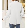 imageZESICA Womens Fall Business Casual Blazers 2025 Long Sleeve Lapel Open Front Button Work Blazer Jackets with PocketsWhite