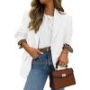 imageZESICA Womens Fall Business Casual Blazers 2025 Long Sleeve Lapel Open Front Button Work Blazer Jackets with PocketsWhite