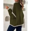 imageZESICA Crdigans for Women Trendy 2025 Tie Front Bow Sweaters Casual Long Sleeve Winter Clothing CoatsArmygreen