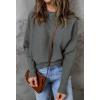 imageZESICA Womens Fall 2025 Turtleneck Batwing Long Sleeve Ribbed Knit Casual Soft Pullover Sweater Jumper TopDarkgrey
