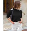 imageZESICA Womens Fall Long Sleeve Sweaters 2025 Crew Neck Knit Loose Dressy Pullover Tops Winter Trendy OutfitsBlack