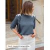 imageZESICA Womens Fall Long Sleeve Sweaters 2025 Crew Neck Knit Loose Dressy Pullover Tops Winter Trendy OutfitsDustyblue